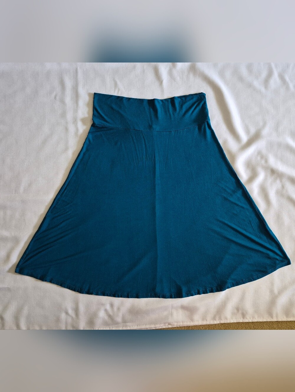 Lock & Love Teal A-Line Knit Skirt - Women's Size XXL